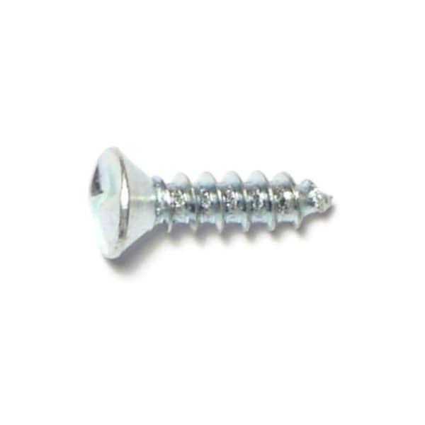 Midwest Fastener Sheet Metal Screw, #10 x 3/4 in, Zinc Plated Steel Oval Head Slotted Drive, 30 PK 62457 - main